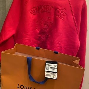 Rare Louis Vuitton Sweater “Wizard of Oz” Red Sz M